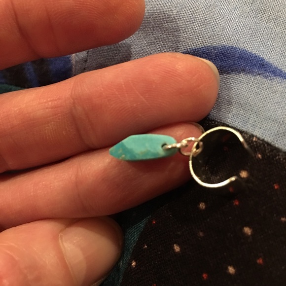Jewelry Nwtsmall Hand Carved Turquoise Feather Ear Cuff Poshmark